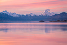 Load image into Gallery viewer, aoraki mt cook pink dusk pukaki