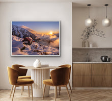 Load image into Gallery viewer, Chancellor Hut Snowy Sunset