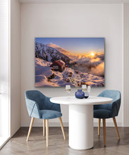 Load image into Gallery viewer, Chancellor Hut Snowy Sunset