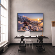 Load image into Gallery viewer, Chancellor Hut Snowy Sunset