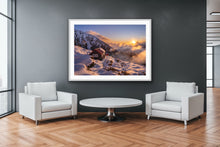 Load image into Gallery viewer, Chancellor Hut Snowy Sunset