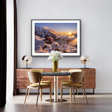 Load image into Gallery viewer, Chancellor Hut Snowy Sunset