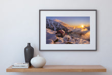 Load image into Gallery viewer, Chancellor Hut Snowy Sunset