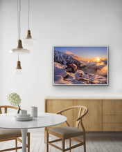 Load image into Gallery viewer, Chancellor Hut Snowy Sunset