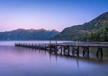 Load image into Gallery viewer, lake hauroko dawn hues fiordland