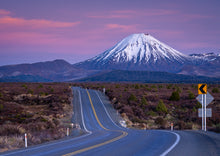 Load image into Gallery viewer, desert road mt ngauruhoe sunrise
