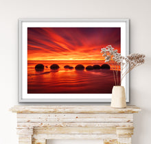 Load image into Gallery viewer, Moeraki Boulders Fiery Dawn