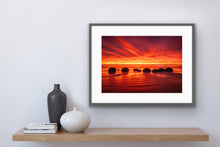 Load image into Gallery viewer, Moeraki Boulders Fiery Dawn