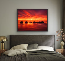Load image into Gallery viewer, Moeraki Boulders Fiery Dawn