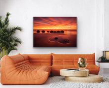 Load image into Gallery viewer, Moeraki Boulders Intense Sunrise