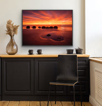 Load image into Gallery viewer, Moeraki Boulders Intense Sunrise