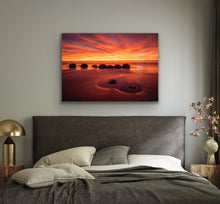 Load image into Gallery viewer, Moeraki Boulders Intense Sunrise