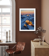 Load image into Gallery viewer, First Light on NZ Mountains