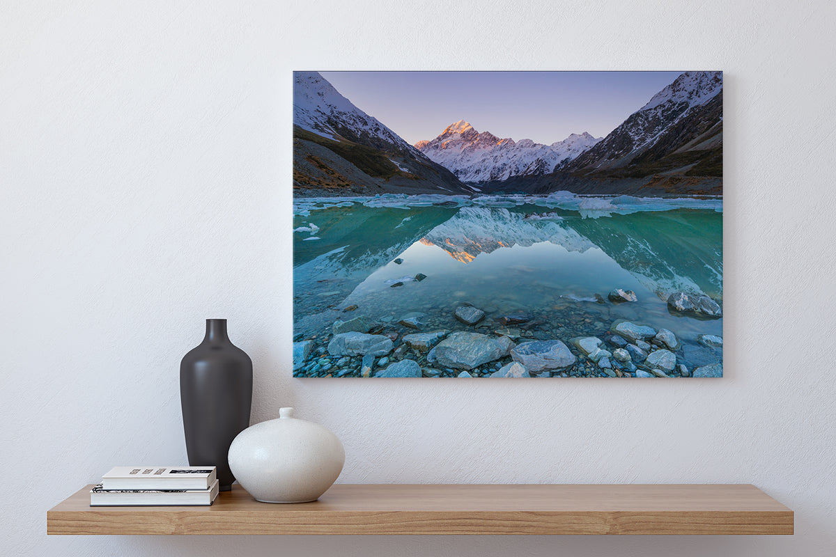 Mount Cook Hooker Lake Reflections Nz 