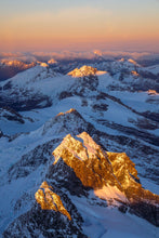 Load image into Gallery viewer, First Light on NZ Mountains