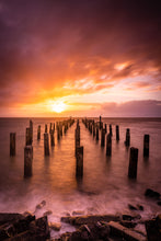 Load image into Gallery viewer, Thames Wharf Stormy Sunset