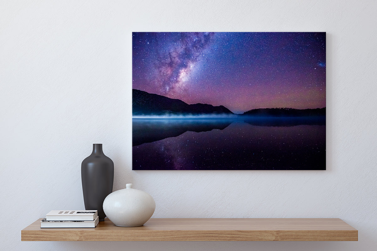 Blue Lake Milky Way Rotorua NZ Fine Art Prints Canvas Meghan Maloney Photography