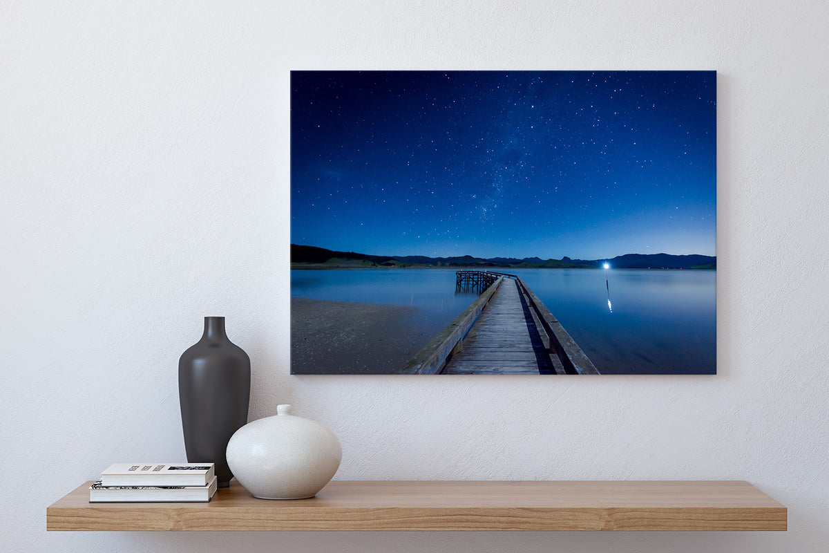 matarangi-jetty-stars-coromandel-nz-fine-art-prints-canvas