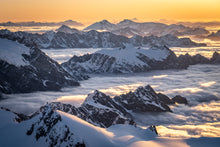 Load image into Gallery viewer, nz mountains sunset clouds