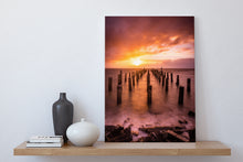 Load image into Gallery viewer, Thames Wharf Stormy Sunset