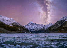 Load image into Gallery viewer, Hooker Lake Mt Cook Stars &amp; Ice