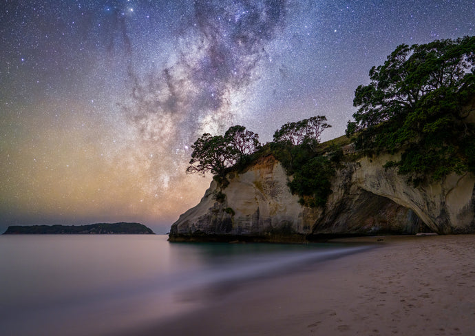 cathedral cove milky way coromandel