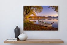 Load image into Gallery viewer, boat lake alexandrina autumn dawn
