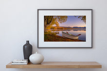 Load image into Gallery viewer, boat lake alexandrina autumn dawn print