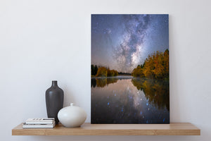 autumn milky way reflections twizel lagoon