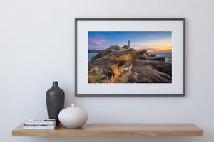 castlepoint lighthouse rocks sunrise nz