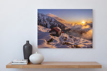 Load image into Gallery viewer, Chancellor Hut Snowy Sunset