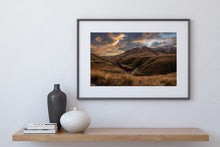 Load image into Gallery viewer, danseys pass sunset central otago print