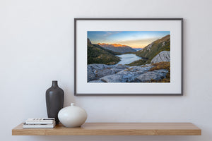 lake norwest kepler mountains fiordland