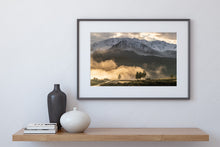 Load image into Gallery viewer, fiordland mountains mist trees