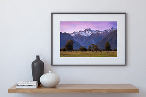 nz southern alps fox glacier sunrise