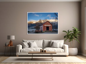 Glenorchy Shed Winter Sunrise