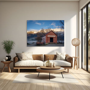 Glenorchy Shed Winter Sunrise