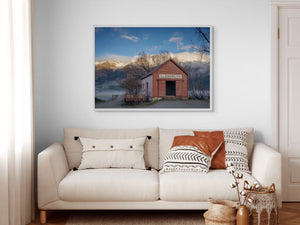Glenorchy Shed Winter Sunrise