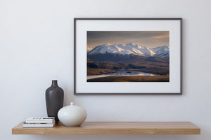 mt john tekapo mountain view print