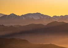 Load image into Gallery viewer, golden mountain layers sunrise wanaka