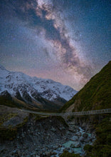 Load image into Gallery viewer, Hooker Bridge Milky Way Mt Cook
