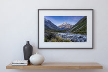 Load image into Gallery viewer, hooker river mt cook nz print