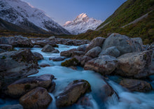 Load image into Gallery viewer, hooker river mt cook sunset