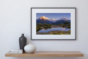 key summit sunrise light fiordland