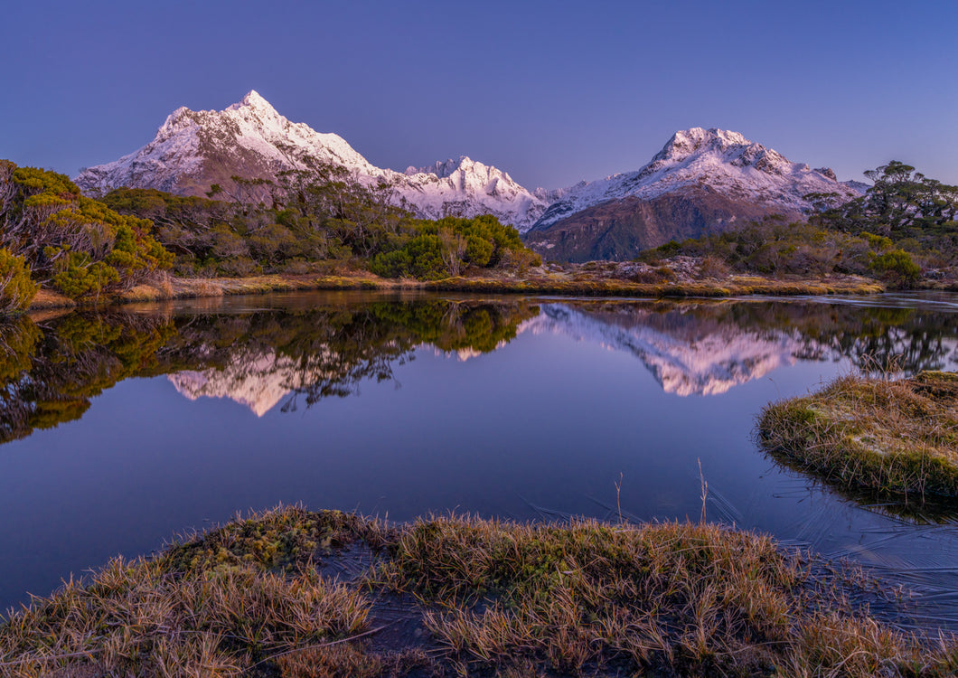 key summit fiordland winter dawn