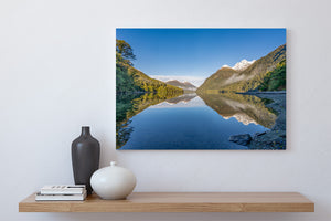 lake gunn winter morning fiordland