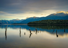 Load image into Gallery viewer, lake monowai golden evening fiordland