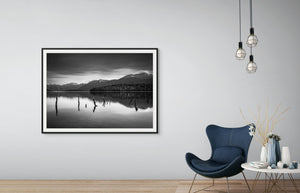 Lake Monowai Monochrome Mountains