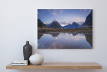 Load image into Gallery viewer, milford sound winter snow sunrise