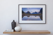 Load image into Gallery viewer, milford sound winter snow sunrise